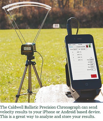 The Caldwell Ballistic Precision Chronograph can send velocity data to your smart phone