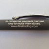 Black Bright Soft Touch Diamond Stylus Pen with Inscription