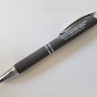 Black Bright Soft Touch Diamond Stylus Pen with Inscription