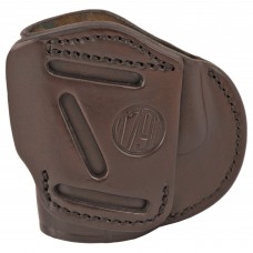 1791 4 Way Holster, Leather Belt Holster, Right Hand, Signature Brown, Fits Glock 26 27 33 & Springfield XDS/XDE/XD9/XD40, Size 4 4WH-4-SBR-R