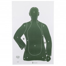 Action Target B-21E, Green Qualification Paper Target, 25 Yard Silhouette, 23