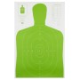 Action Target B-27E High Visibility Target, Fluorescent Green, Silhouette Cut Off Below Ring 7, 23