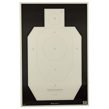 Action Target IDPA-P, Officially Licensed IDPA Practice Target, Black/White, 23