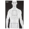 Action Target VTAC-P, Viking Tactics Double Sided Advanced Training Target, Marksmanship Side Has 4 SR-1C Bulls-Eye Target w/1