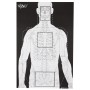 Action Target VTAC-P, Viking Tactics Double Sided Advanced Training Target, Marksmanship Side Has 4 SR-1C Bulls-Eye Target w/1