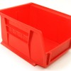 Akrobin 30210 Stackable Storage Bin 5-3/8 x 4-1/8 x3 Red