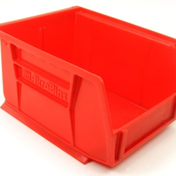 Akrobin 30210 Stackable Storage Bin 5-3/8 x 4-1/8 x3 Red