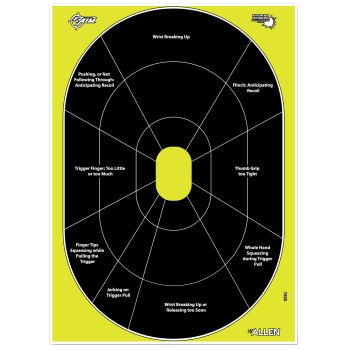 Allen EZ AIM Non-Adhesive, Handgun Trainer, 12