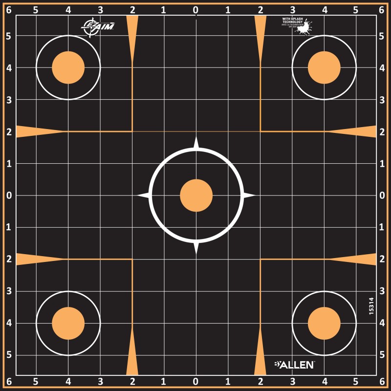 Allen EZ AIM Adhesive, Sight-In, 12x12