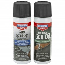 Birchwood Casey 6-Gun Scrubber & 6-Gun Oil, 6-2 Can Value Packs, Aerosol Can, 1.25oz BC-33329