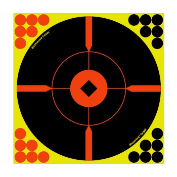 Birchwood Casey Shoot-N-C Target, Round, Crosshair Bullseye, 12