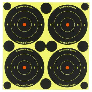 Birchwood Casey Shoot-N-C Target, Round Bullseye 3"