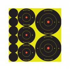 Birchwood Casey Shoot-N-C Target, Round Bullseye, Assortment Kit,72-1