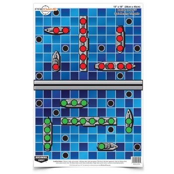 Birchwood Casey Pregame Target, Battle at Sea, 12x18, 8 Targets BC-35560