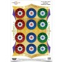 Birchwood Casey Pregame Target, Star Burst, 12x18, 8 Targets BC-35572
