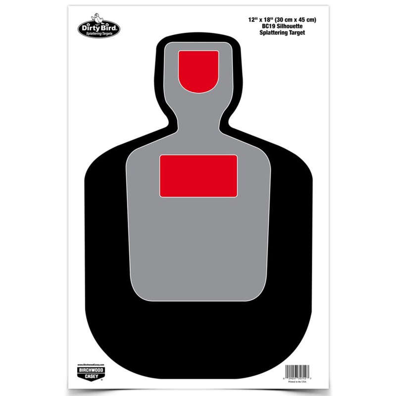 Birchwood Casey Dirty Bird Target, BC-19 Silhouette, 12x18, 8 Targets BC-35717