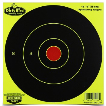 Birchwood Casey Dirty Bird Target, Round Bullseye, 6