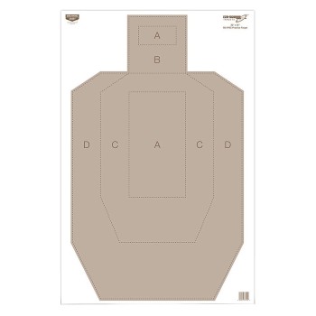 Birchwood Casey Eze-Scorer Target, IPSC Practice Paper, 23X35, 100 Targets BC-37025