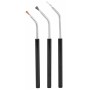 Birchwood Casey Angled Brushes, 3-Pack, Bronze, Nylon, and Stainless BC-41108