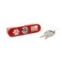 Black Rain Ordnance AR-15  Safety Lock, Laser Engraved, Aircraft Grade Aluminum, Red Anodized Finish BRO-LOCK