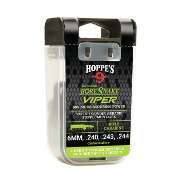 BoreSnake Viper, Bore Cleaner, For .243 Caliber Rifles, Storage Case With Handle 24012VD
