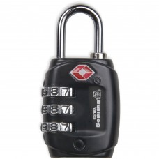Bulldog Cases TSA Lock w/Steel Shackle, Black Finish BD8020