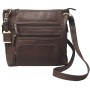 Bulldog Cases Cross Body Purse Holster, Fits Most Small Autos, Brown Color, Leather BDP-039