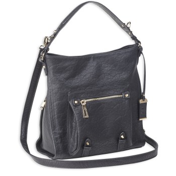 Bulldog Cases Hobo Anna Purse Holster, Fist Most Small Autos, Black Color, Leather BDP-053
