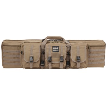 Bulldog Cases Deluxe Tactical Rifle Case, Fits Single Rifle, Three Front Acc. Pockets, Large Main Front Pocket, Back Pack Straps, 36