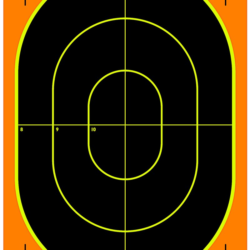Caldwell Orange Peel Oval Target 12 x 18 5 sheets