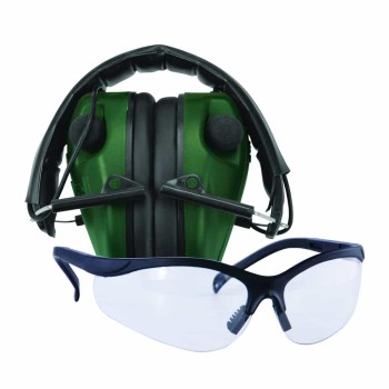 Caldwell E-Max Lo Pro Elec Muff w/Shooting Glasses