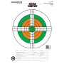 Champion Traps & Targets Fluorescent Orange/Green Bullseye Scorekeeper Target, 25 Yard Pistol Slow Fire, 12 Pack 45760