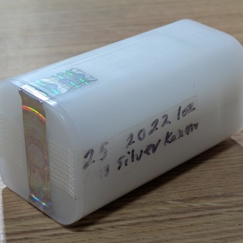 Tube of 25 - 2022 1 oz Australian Silver Kangaroo Coins BU - Perth Mint Sealed