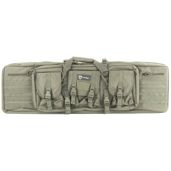 Drago Gear Double Gun Case, Dbl Rfl Cs, Seal Grey, 600D Polyester, 42