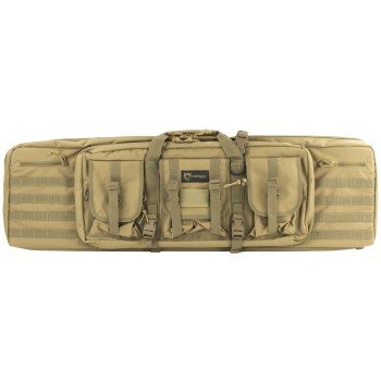 Drago Gear Double Gun Case, Dbl Rfl Cs, Tan, 600D Polyester,42