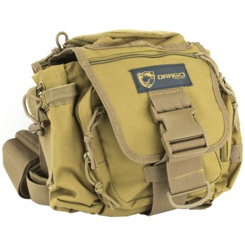 Drago Gear Hiker Shoulder Pack, Tan, 600D Polyester 15-301TN