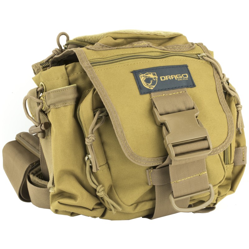 Drago Gear Hiker Shoulder Pack, Tan, 600D Polyester 15-301TN