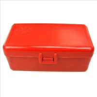 FS Reloading Plastic Ammo Box Small Pistol 50 Round Solid Red
