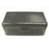 FS Reloading Plastic Ammo Box Small Pistol 50 Round Translucent Smoke