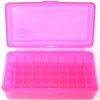 FS Reloading Plastic Ammo Box Small Pistol 50 Round Translucent Pink