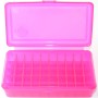 FS Reloading Plastic Ammo Box Automatic Pistol 50 Round Translucent Pink