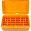 FS Reloading Plastic Ammo Box Large Rifle 50 Round Solid Amber