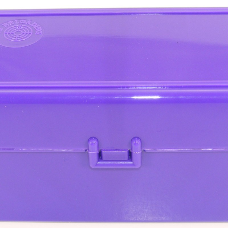 FS Reloading Plastic Ammo Box Medium Rifle 50 Round Solid Purple