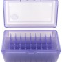FS Reloading Plastic Ammo Box Medium Rifle 50 Round Translucent Purple