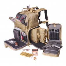 G-Outdoors, Inc. Tactical, Backpack, Tan, Soft, 3 Internal Pistol Cases GPS-T1612BPT
