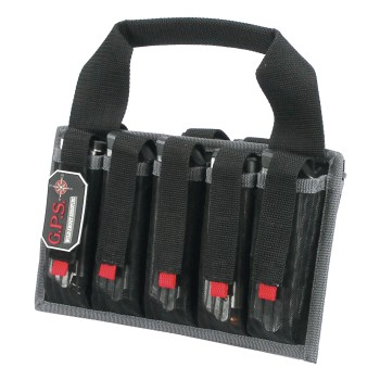 G-Outdoors, Inc. Magazine Tote, Black, Soft, Fits 10 SA Pistol Mags GPS-1006MAG