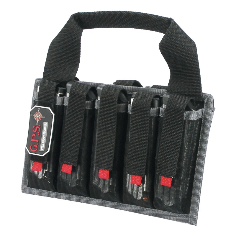 G-Outdoors, Inc. Magazine Tote, Black, Soft, Fits 10 SA Pistol Mags GPS-1006MAG