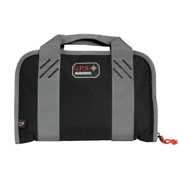 G-Outdoors, Inc. Pistol Case, Black, Soft, Up To 2 Compact Pistols GPS-1107PCCB