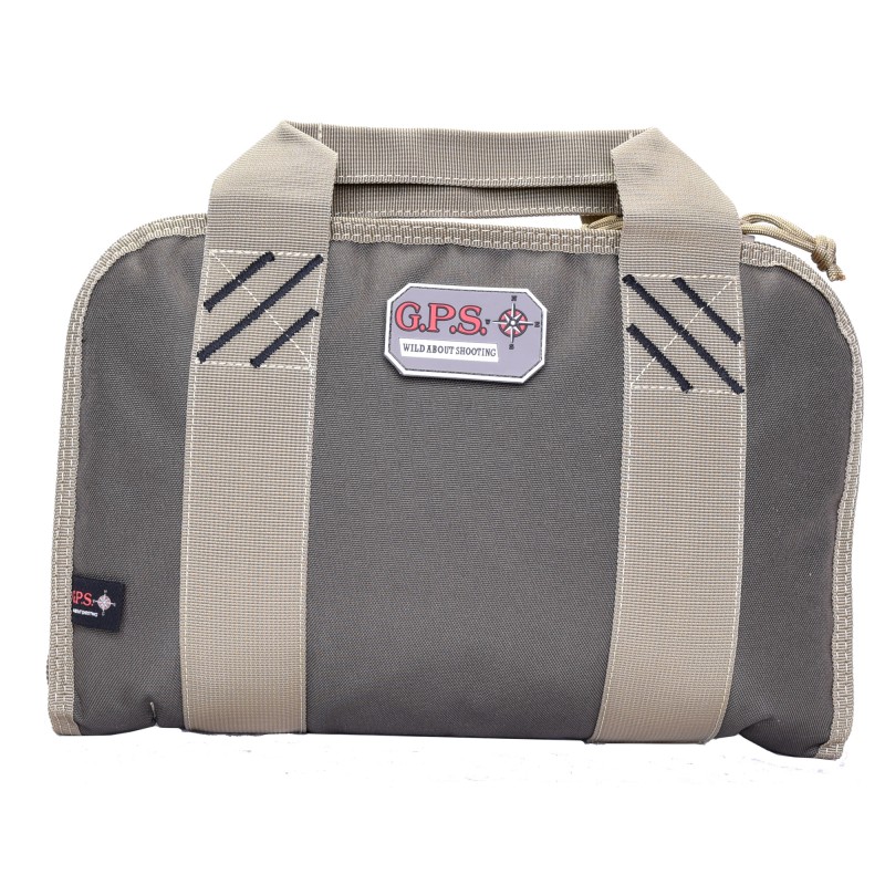 G-Outdoors, Inc. Pistol Case, Green/Tan, Soft, Up To 2 Pistols GPS-1308PCRK