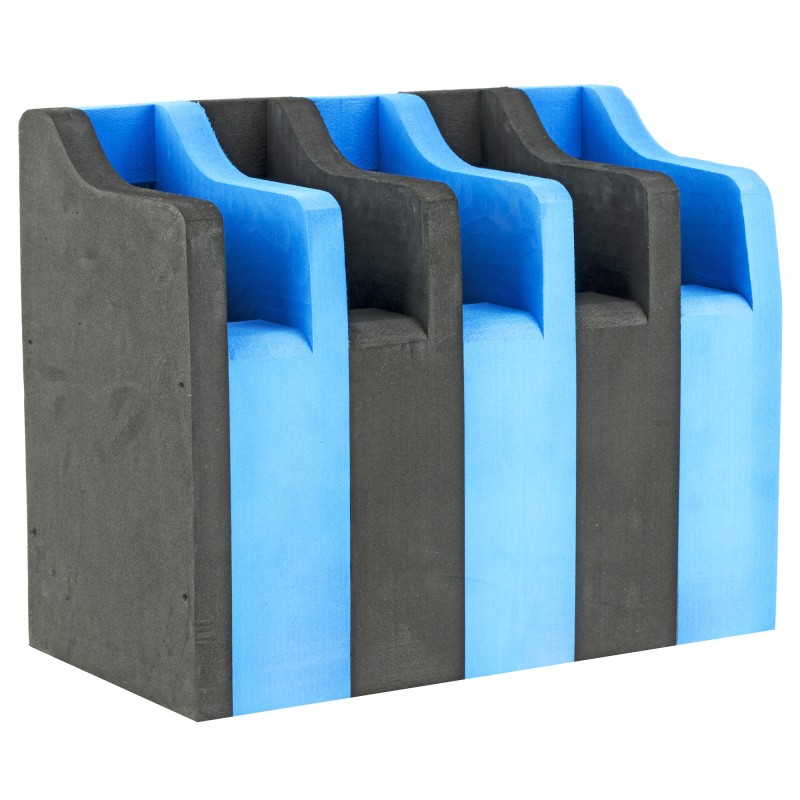G-Outdoors, Inc. Foam Pistol Cradle, Blue Foam, Holds Up To 5 Pistols GPS-F500CRN